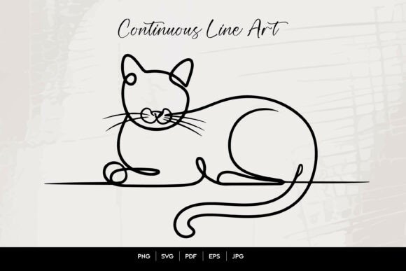 Download Cat Line Art Drawing - Line Collection