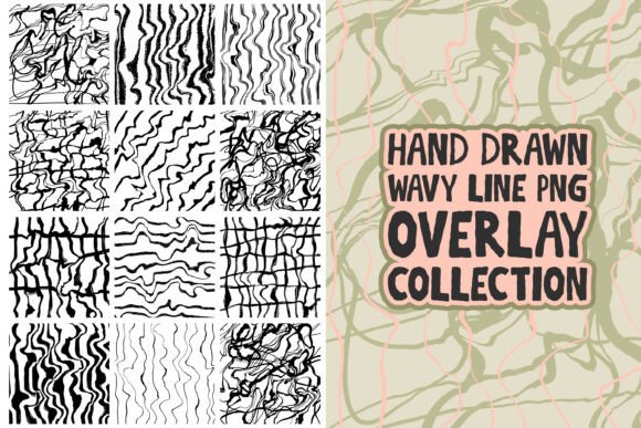 Download Hand Drawn Wavy Lines PNG Overlay Set - Line Collection