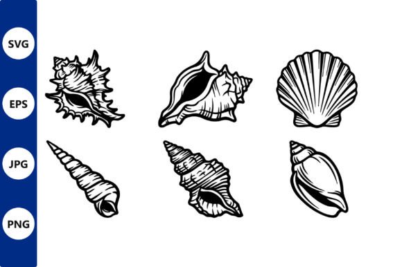 Download Shell Line Art Set - Line Collection