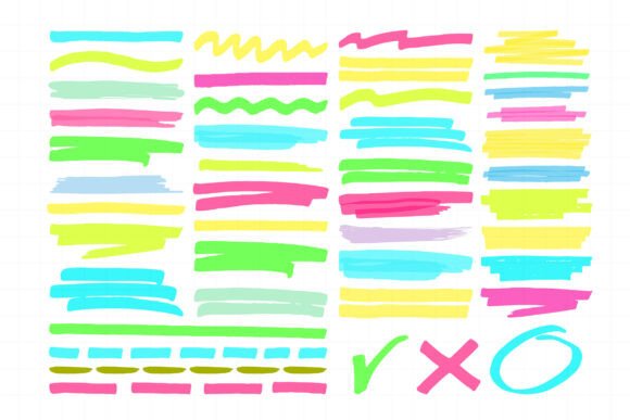 Download Marker Lines. Color Ink Pen Brush Stroke - Line Collection