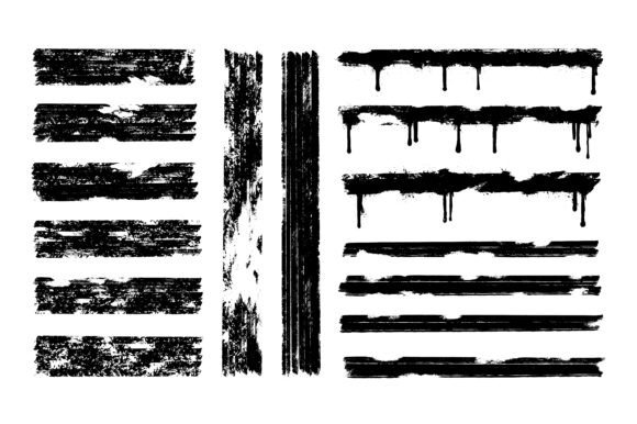 Download Black Spray Paint Horizontal Lines - Line Collection