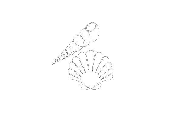 Download Sea Shell Line Art - Line Collection