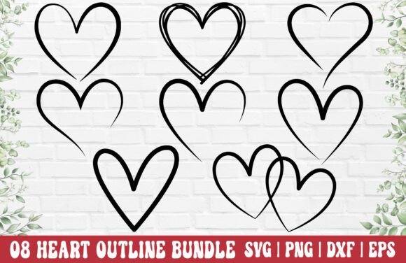 Download Heart Outline SVG PNG - Open Heart SVG - Line Collection