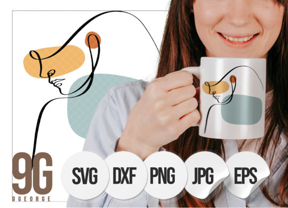Download Abstract Woman Face Drawing One Line Svg - Line Collection
