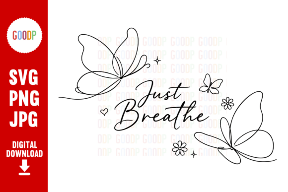 Download Just Breathe Butterfly Line Art PNG - Line Collection