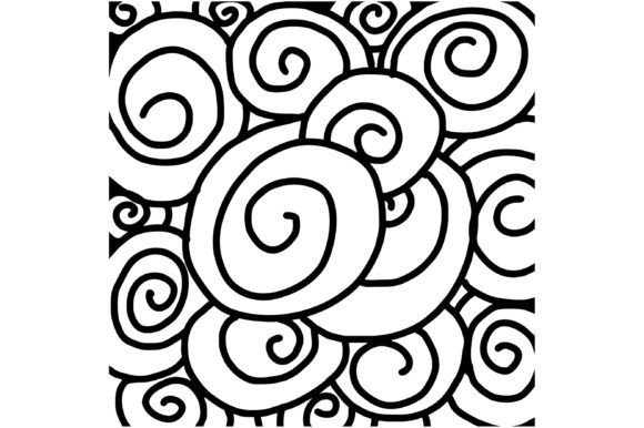 Download Swirl Shell Line Art Pattern - Line Collection