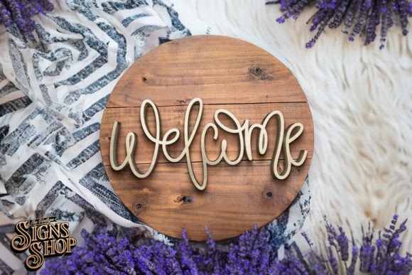 Download Welcome One Line | SVG Farmhouse Round - Line Collection