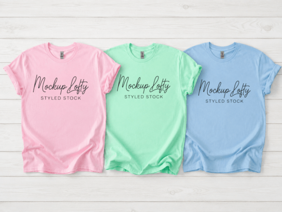 Download Gildan 5000 Group Flat Lay Tshirt Mockup - Group Collection