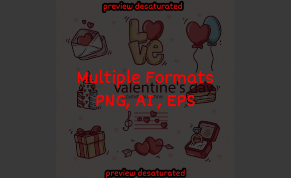 Download Doodle Valentine Day Elements Collection - Doodle valentine Collection