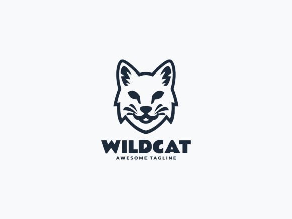 Download Wild Cat Line Art Logo - Line Collection