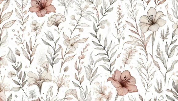 Download Minimalist Line Flowers - Line Collection