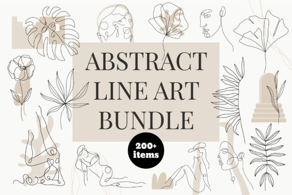 Download Abstract  Line Art Bundle - Line Collection