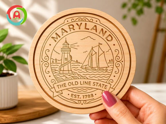 Download Maryland Old Line State Lighthouse SVG - Line Collection