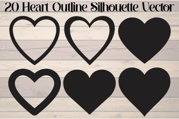 Download Heart Outline Silhouette - Line Collection