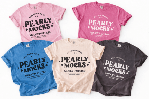 Download Comfort Colors 1717 Group T-shirt Mockup - Group Collection
