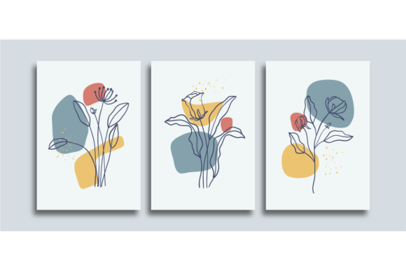 Download Minimalist Continuous LIne Art Flowers - Line Collection