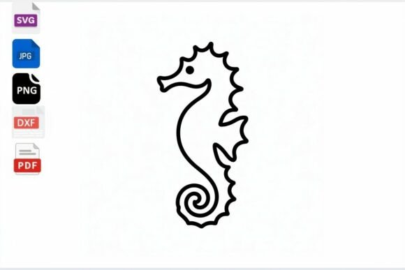 Download Seahorse SVG Clipart - Seahorse svg Collection