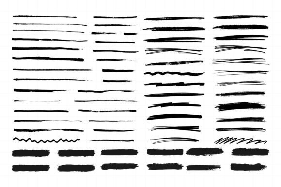 Download Marker Lines. Black Ink Pen Brush Stroke - Line Collection