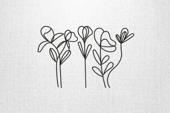 Download Minimal Line Flowers - Line Collection