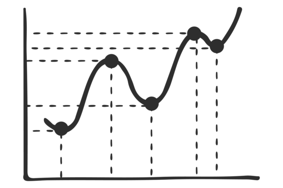 Download Smooth Point Chart. Line Diagram Black I - Line Collection