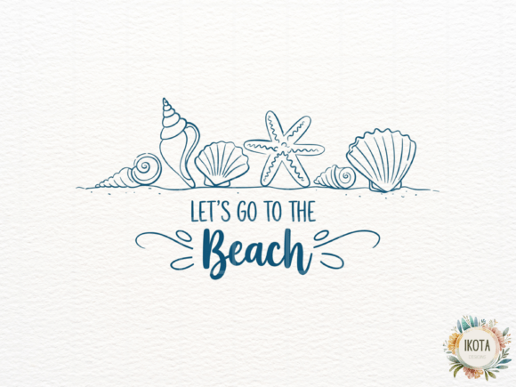 Download Blue Shell and Starfish Line Art - Line Collection