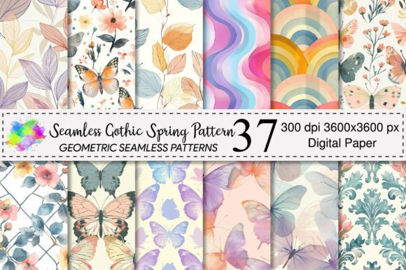Download Seamless Pastel Spring Pattern - Spring pattern Collection