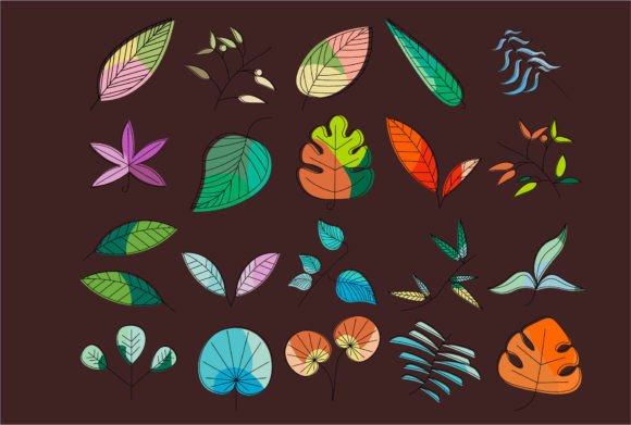 Download Abstract Line Art Leaf - Line Collection