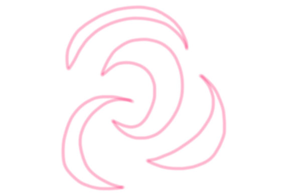 Download PINK RED LINE ART MOON PNG FILE - Line Collection