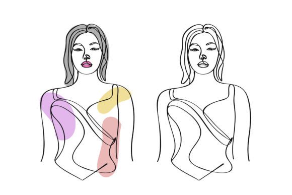 Download Woman Figure Abstract Line Art - Line Collection