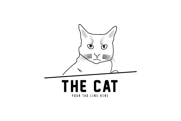 Download Cat Line Art Logo - Line Collection