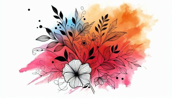 Download Minimalist Line Flowers - Line Collection