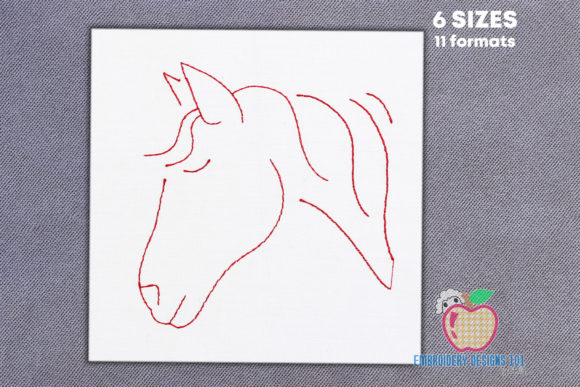 Download A Horse Made in Red Lineart - Line Collection